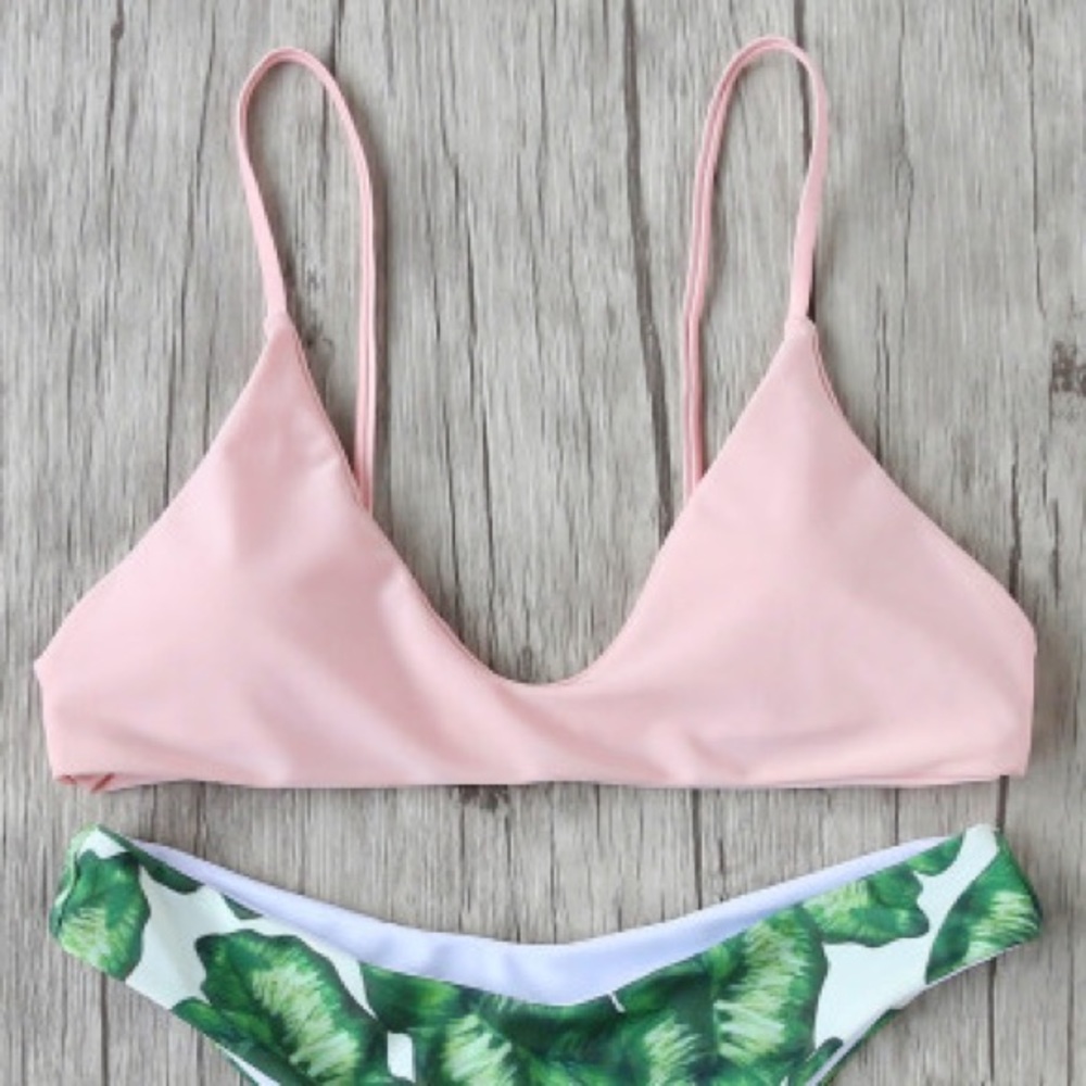 Pastel Pink Bikini Top
